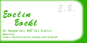 evelin bockl business card